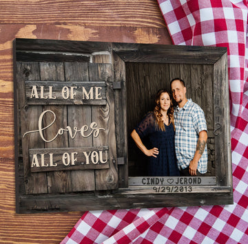 litzzy Custom Picture Couple Wall Art, Anniversary Wedding Gift from Husband to Wife Canvas Canvas Wall Art Style 1 11"x14" 