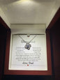 litzzy Always My Little Girl Daughter Necklace , Litzzy To My Daughter Love Knot Necklace Jewelry 14K White Gold Finish Luxury Box 