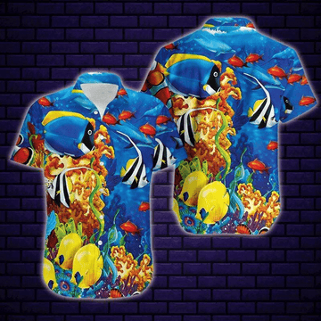 litzzy Litzzy Hawaiian Shirts - Cute Sea Hawaiian Shirt Aloha Hawaii Shirt Aloha Shirt For Summer - Aloha Custom Hawaii Shirts For Beach Summer Hawaii Shirt Hawaiian Shirt S Red