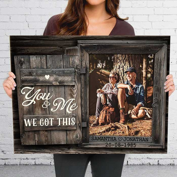 litzzy Custom Picture Husband and Wife Wedding Anniversary Gift, Couple Wall Art , All of me Canvas for Her Canvas Wall Art   
