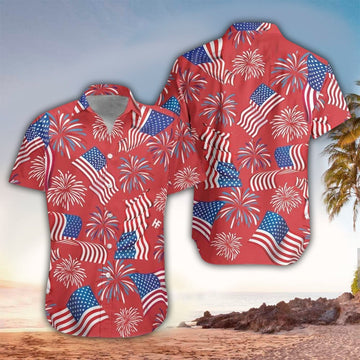 litzzy 4th Of July Shirt, 4th Of July Clothing For 4th Of July Lovers Hawaiian shirt for men, women Hawaii Shirt   