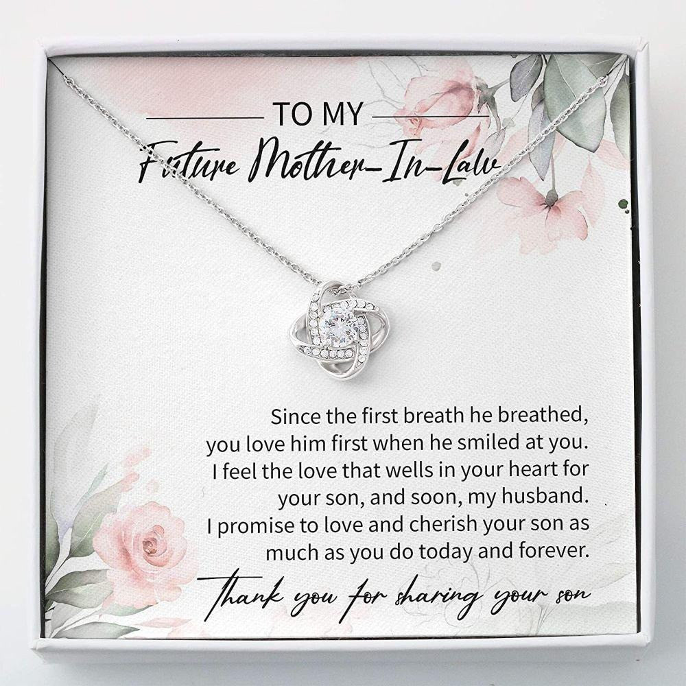 litzzy To my Future Mother in law Necklace, Mother's day gift for Future Bonus Mom Necklace Message Card Necklace For Mom, Mother's Day Gifts From Daughter Jewelry Style 2 Standard Box 