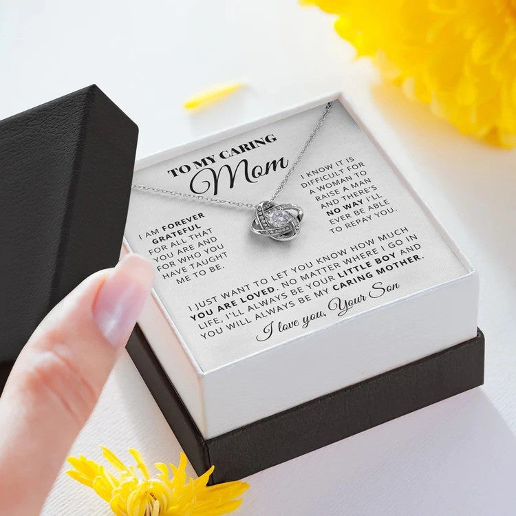 litzzy Single Mom Necklace, Gift for Single Mom, Supermom, Super Mother Necklace, Not easy to raise me all alone Message Card Necklace For Mom, Mother's Day Gifts From Daughter Jewelry Style 10 Standard Box 