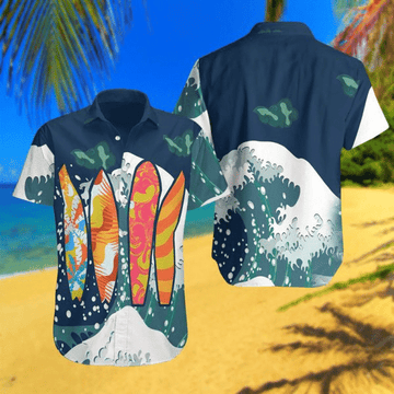 litzzy Litzzy Hawaiian Shirts - Surfing Hawaiian Shirt Aloha Hawaii Shirt Aloha Shirt For Summer - Aloha Custom Hawaii Shirts For Beach Summer Hawaii Shirt Hawaiian Shirt S White