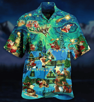litzzy Litzzy Hawaiian Shirts - The Magical Night Hawaiian Shirt Aloha Hawaii Shirt Aloha Shirt For Summer - Aloha Custom Hawaii Shirts For Beach Summer Hawaii Shirt Hawaiian Shirt M White