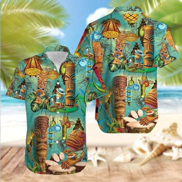 litzzy Litzzy Hawaiian Shirts - The Tiki Bar Is Open Hawaiian Shirts Aloha Hawaii Shirt Aloha Shirt For Summer Aloha Hawaii Shirt Aloha Shirt For Summer - Aloha Custom Hawaii Shirts For Beach Summer Hawaii Shirt Hawaiian Shirt S White