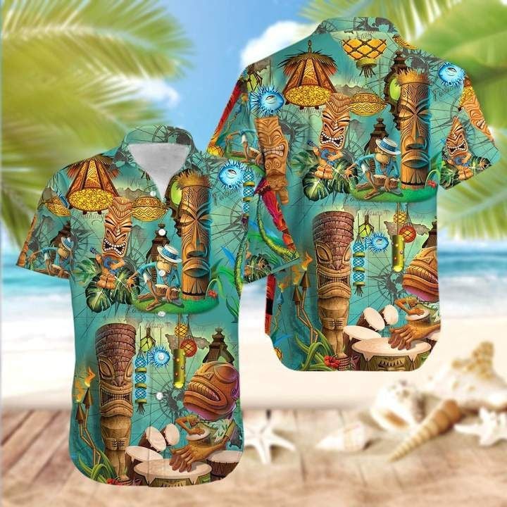 litzzy Litzzy Hawaiian Shirts - The Tiki Bar Is Open Hawaiian Shirts Aloha Hawaii Shirt Aloha Shirt For Summer Aloha Hawaii Shirt Aloha Shirt For Summer - Aloha Custom Hawaii Shirts For Beach Summer Hawaii Shirt Hawaiian Shirt S White