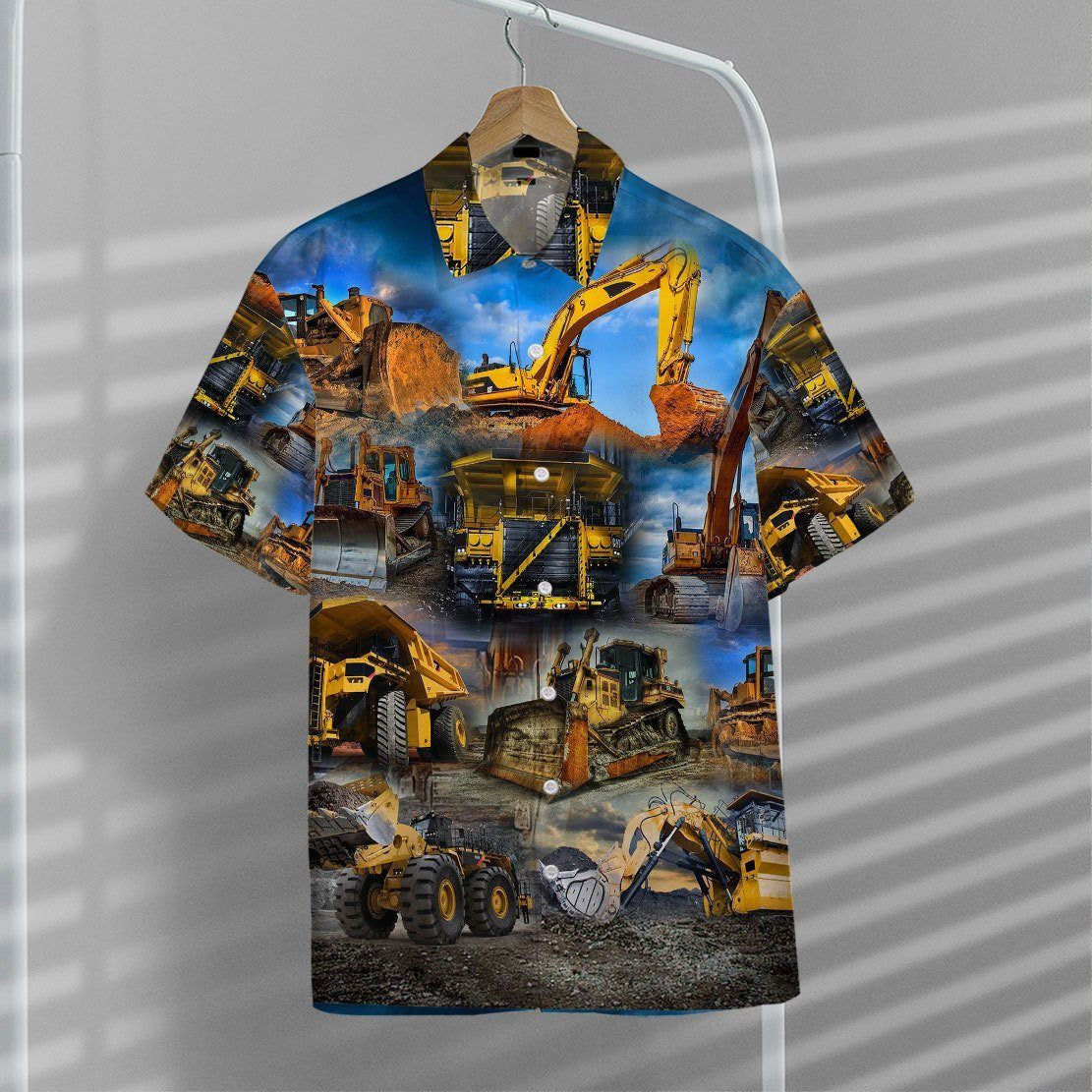 litzzy Litzzy Hawaiian Shirts - Hawaiian Short Sleeve 3D Heavy Equipment Hawaii Shirt Aloha Hawaii Shirt Aloha Shirt For Summer - Aloha Custom Hawaii Shirts For Beach Summer Hawaii Shirt   