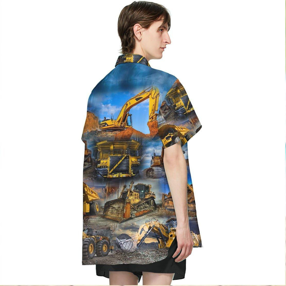 litzzy Litzzy Hawaiian Shirts - Hawaiian Short Sleeve 3D Heavy Equipment Hawaii Shirt Aloha Hawaii Shirt Aloha Shirt For Summer - Aloha Custom Hawaii Shirts For Beach Summer Hawaii Shirt   