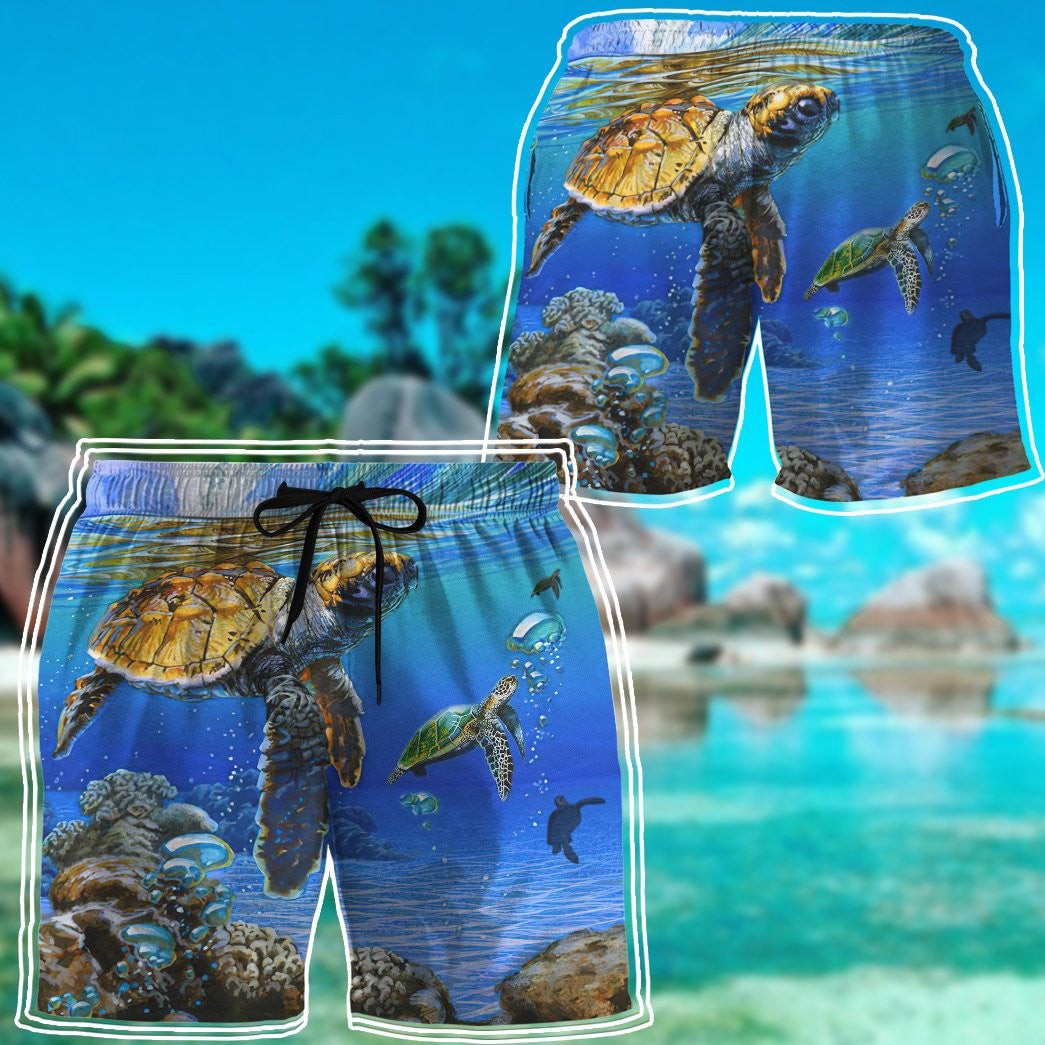 litzzy Litzzy Hawaiian Shirts - Hawaiian Short Sleeve 3D In The Ocean Turtle Custom Hawaii Shirt Aloha Hawaii Shirt Aloha Shirt For Summer - Aloha Custom Hawaii Shirts For Beach Summer Hawaii Shirt   
