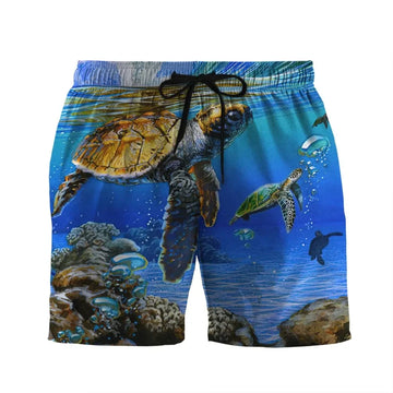 litzzy Litzzy Hawaiian Shirts - Hawaiian Short Sleeve 3D In The Ocean Turtle Custom Hawaii Shirt Aloha Hawaii Shirt Aloha Shirt For Summer - Aloha Custom Hawaii Shirts For Beach Summer Hawaii Shirt Men Shorts S 