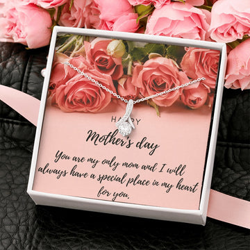 litzzy Customized Mothers Day Necklace, Gift from Daughter, Gift from Son with Message Card Alluring Necklace Message Card Necklace For Mom, Mother's Day Gifts From Daughter Jewelry Style 1 Standard Box 