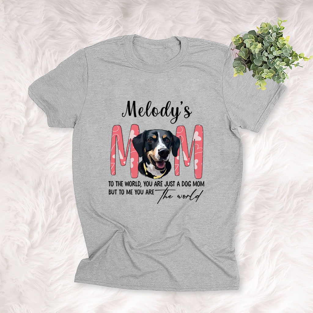 litzzy Awesome Dog Mom Personalized Unisex T-shirt Special Mother's Day Gift for Mother, Mom, Personalized Shirt, Custom Gift For Dog Lovers, Dog Mom T-shirt Athletic Heather S 