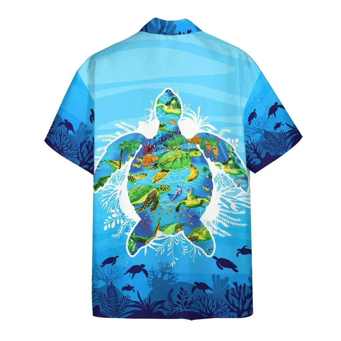 litzzy Litzzy Hawaiian Shirts - 3D Sea Turtle Hawaiian Shirts Aloha Hawaii Shirt Aloha Shirt For Summer - Aloha Custom Hawaii Shirts For Beach Summer Hawaii Shirt   