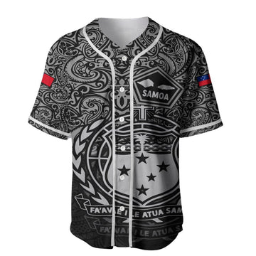 litzzy Litzzy Baseball Jersey - Samoa Polynesian Pride Of Samoa Baseball Jersey - Colorful - Adult Unisex - Full Size (S - 5XL) - Jersey Shirt Unisex Custom Printed Jersey Shirt Unisex Baseball Jersey   