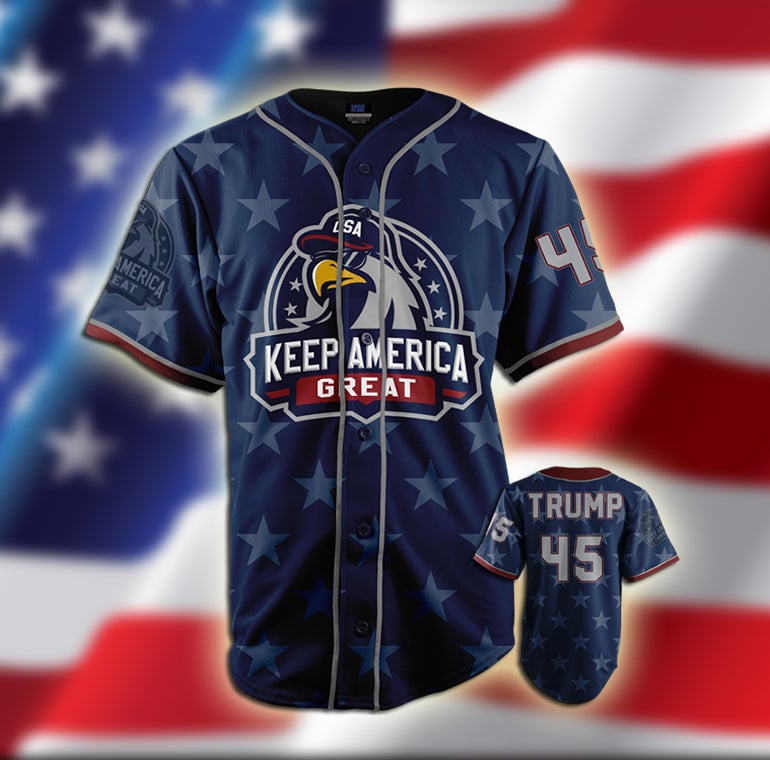 litzzy Litzzy Baseball Jersey - 4th of July Eagle Great Baseball Jersey - Colorful - Adult Unisex - Full Size (S - 5XL) - Jersey Shirt Unisex Custom Printed Baseball Jersey S  