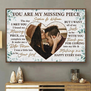 litzzy Custom Couple Photo Canvas, I Want All Of My Lasts To Be With You Wedding Anniversary Gift Canvas Wall Art   