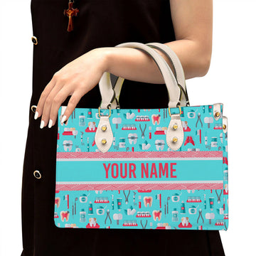 litzzy Personalized Dentist Purse Leather Bag Handbag For Women leather bag White  