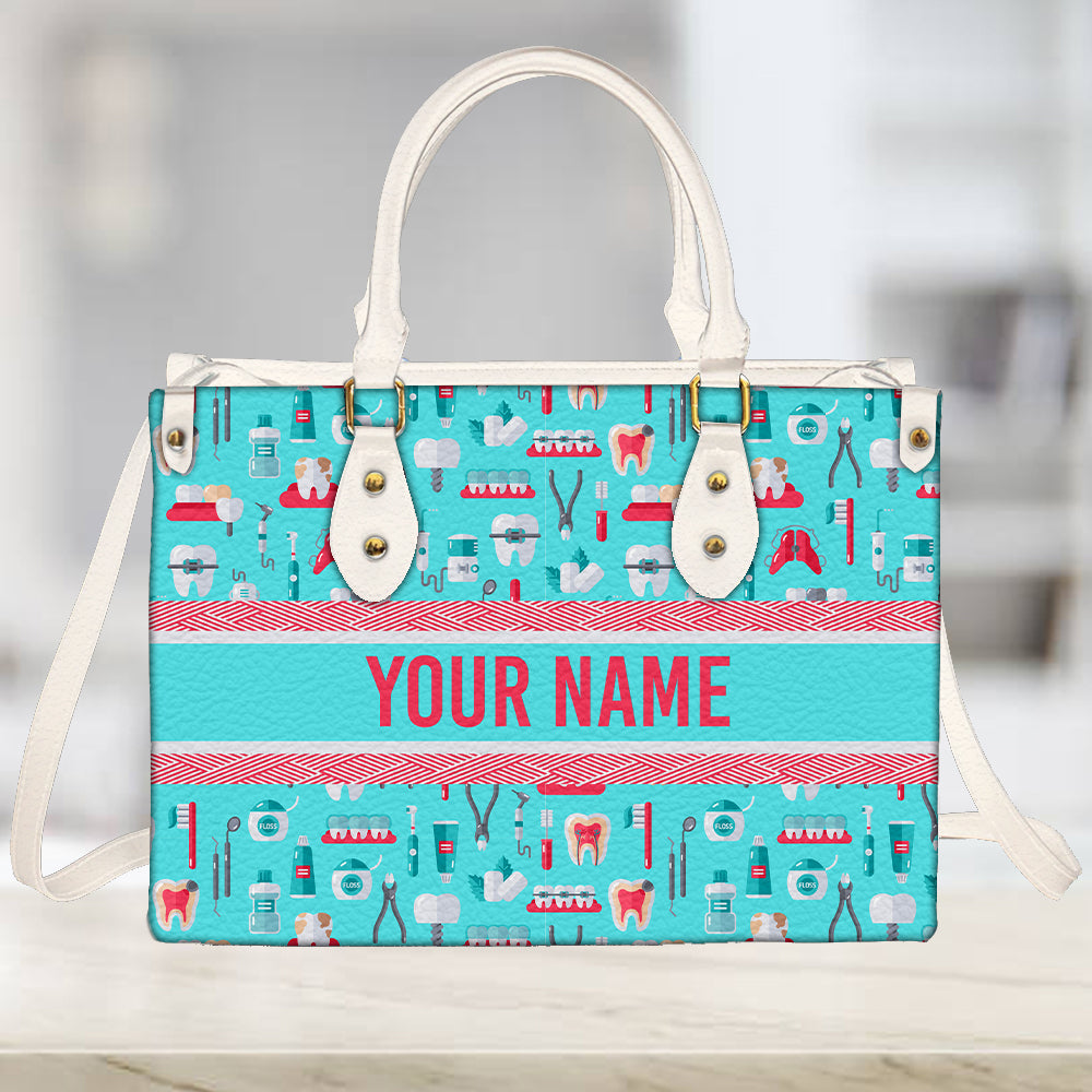 litzzy Personalized Dentist Purse Leather Bag Handbag For Women leather bag   