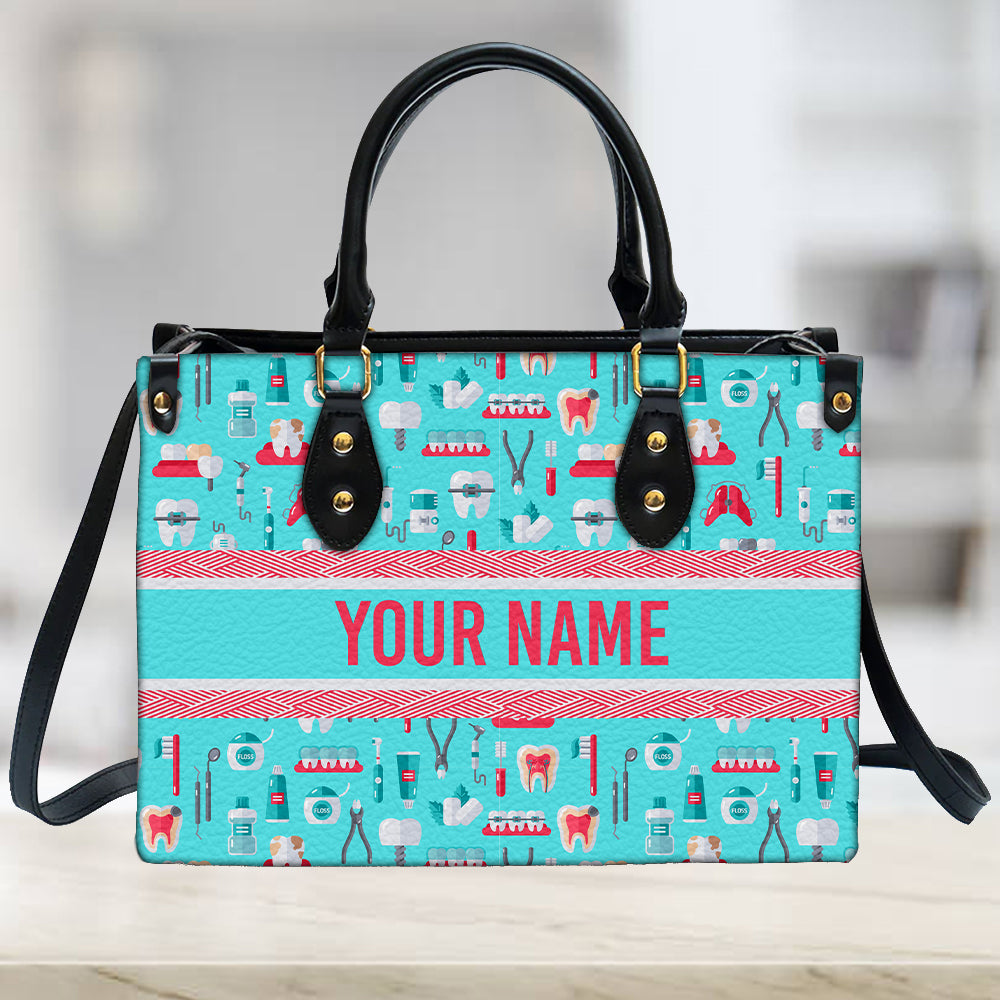 litzzy Personalized Dentist Purse Leather Bag Handbag For Women leather bag   