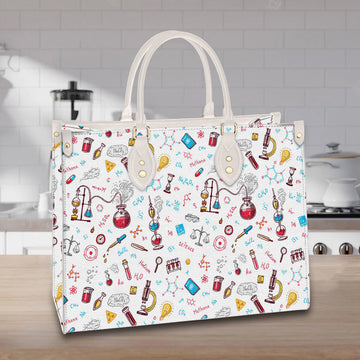 litzzy Personalized Chemistry Teacher Purse Leather Bag Handbag For Women leather bag   