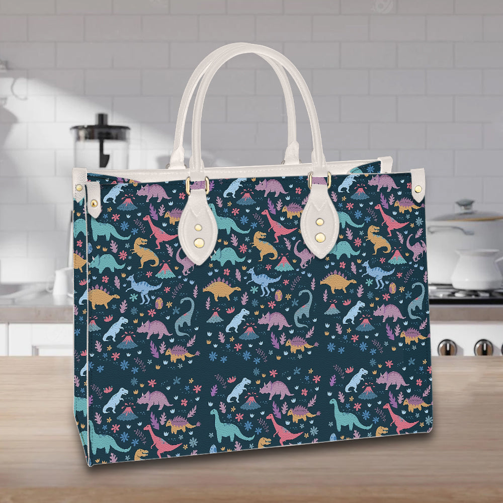 litzzy Personalized Dinosaur Purse Leather Bag Handbag For Women leather bag   