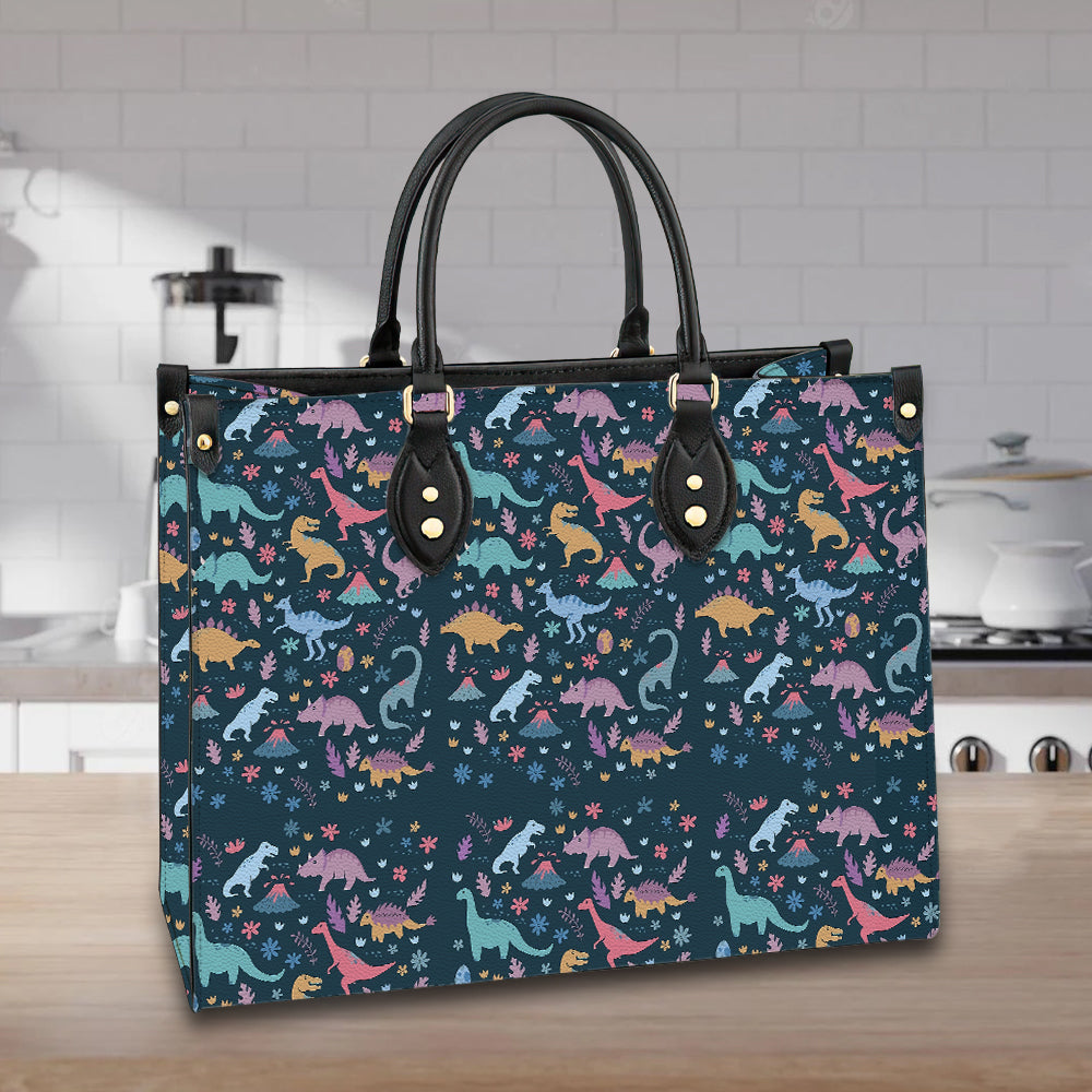 litzzy Personalized Dinosaur Purse Leather Bag Handbag For Women leather bag   