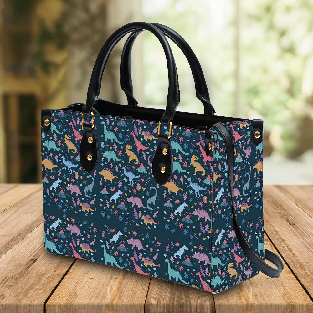 litzzy Personalized Dinosaur Purse Leather Bag Handbag For Women leather bag   