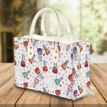 litzzy Personalized Nail Polish Purse Leather Bag Handbag For Women leather bag   