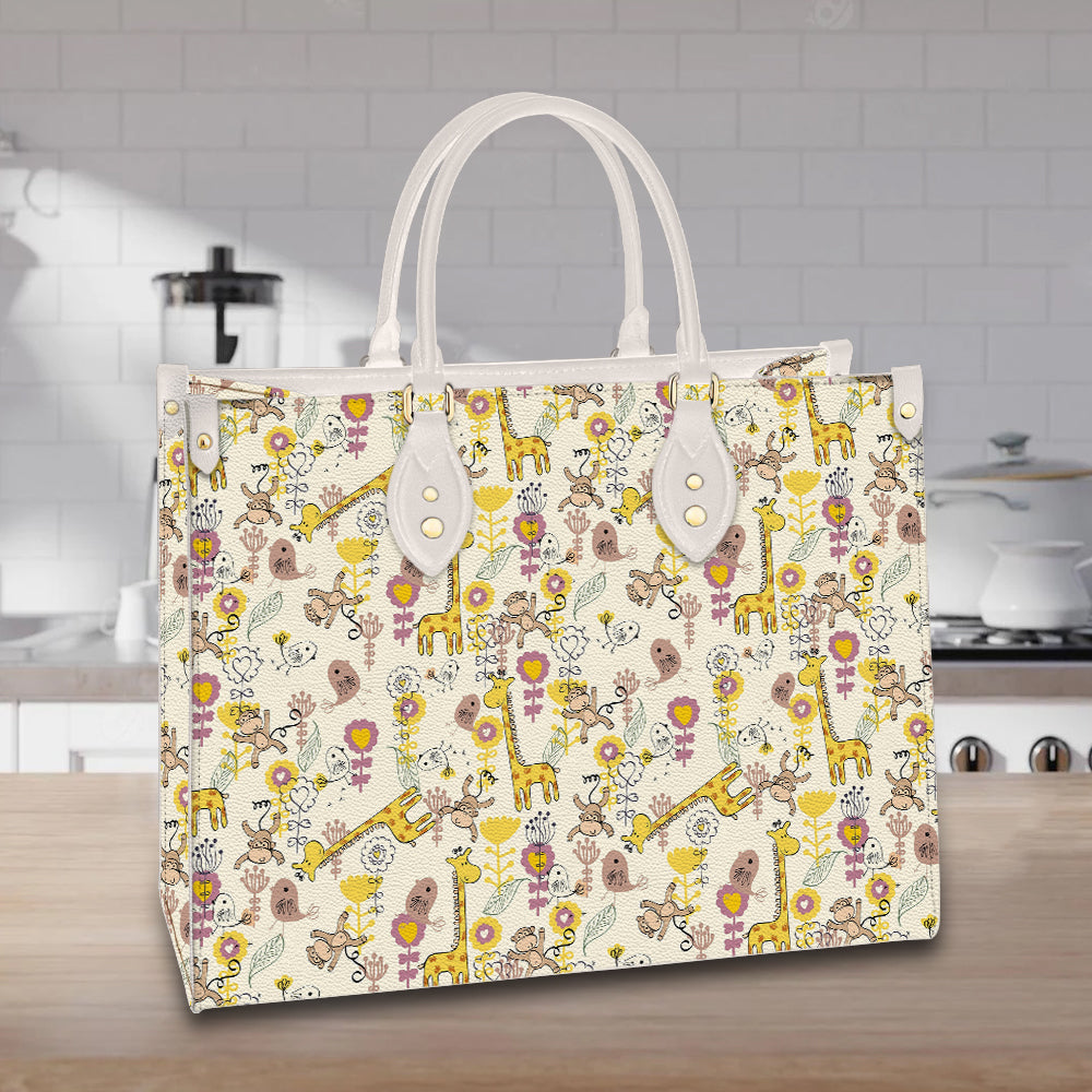 litzzy Personalized Giraffe Purse Leather Bag Handbag For Women leather bag   