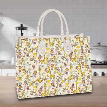 litzzy Personalized Giraffe Purse Leather Bag Handbag For Women leather bag   