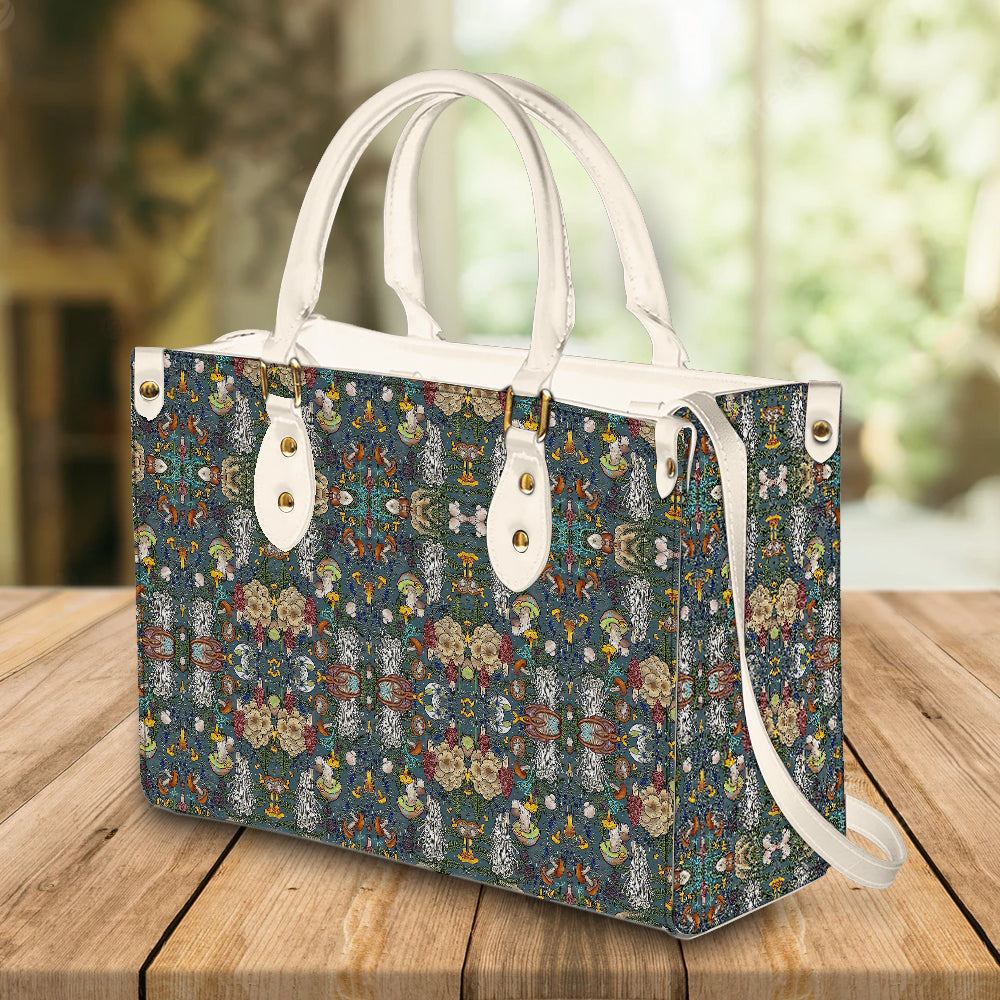 litzzy Personalized Mushroom Purse Leather Handbag Bag For Women leather bag   