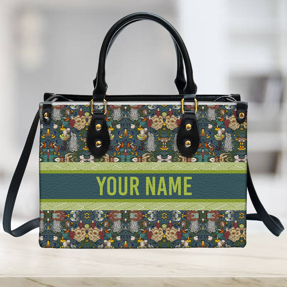 litzzy Personalized Mushroom Purse Leather Handbag Bag For Women leather bag   