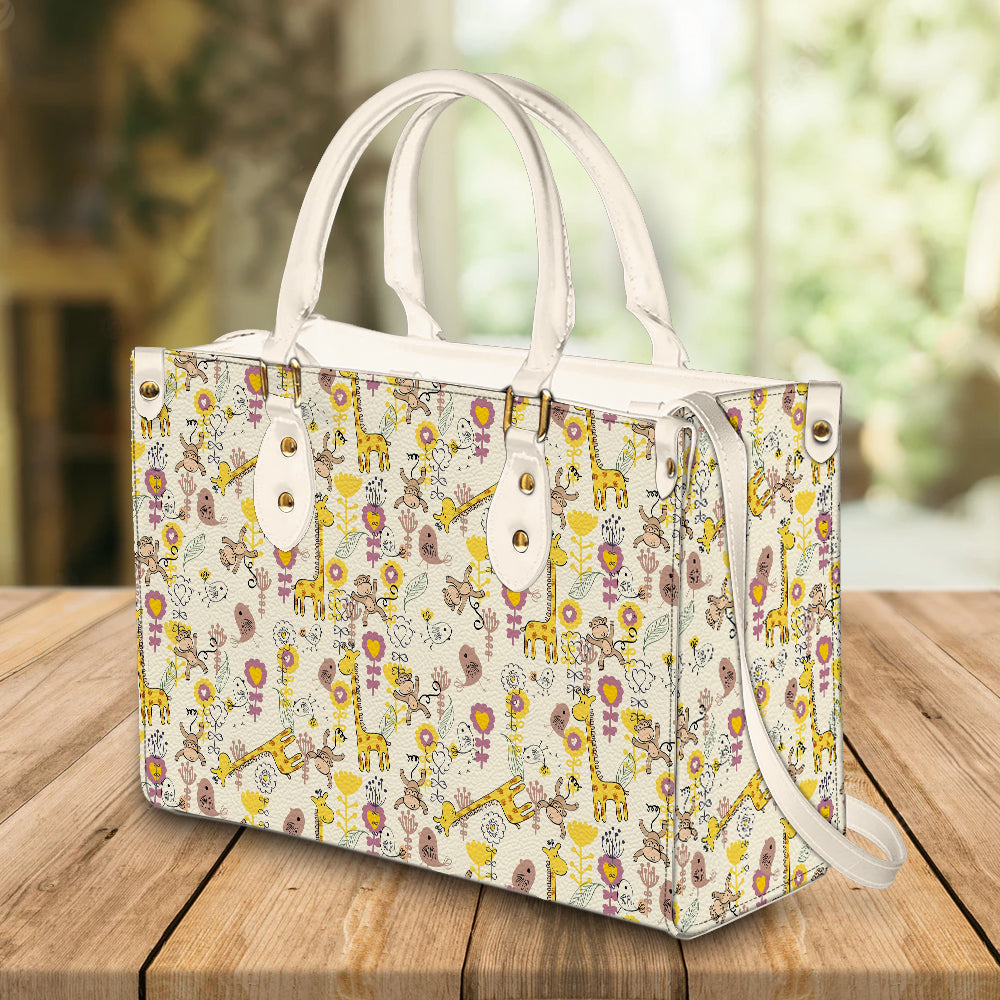 litzzy Personalized Giraffe Purse Leather Bag Handbag For Women leather bag   