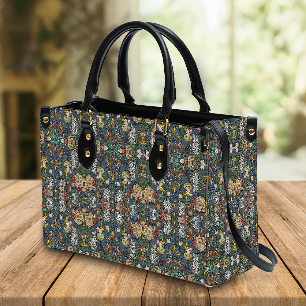 litzzy Personalized Mushroom Purse Leather Handbag Bag For Women leather bag   