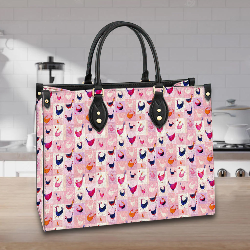 litzzy Personalized Chicken Turkey Purse Leather Bag Handbag For Women leather bag   