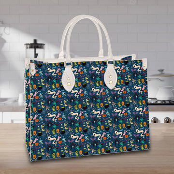 litzzy Personalized Funny Ghost Purse Leather Bag Handbag For Women leather bag   