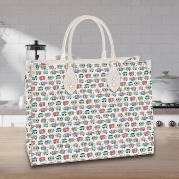 litzzy Personalized Camping Purse Leather Bag Camper Handbag For Women leather bag   