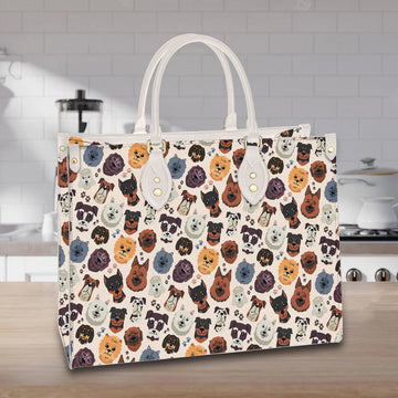 litzzy Personalized Dog Head Purse Leather Bag Handbag For Women leather bag   