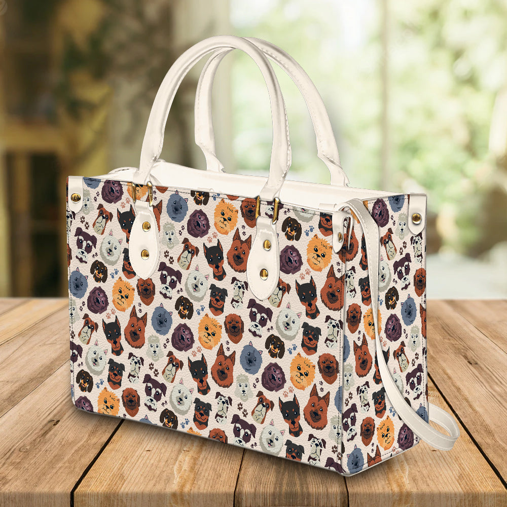 litzzy Personalized Dog Head Purse Leather Bag Handbag For Women leather bag   