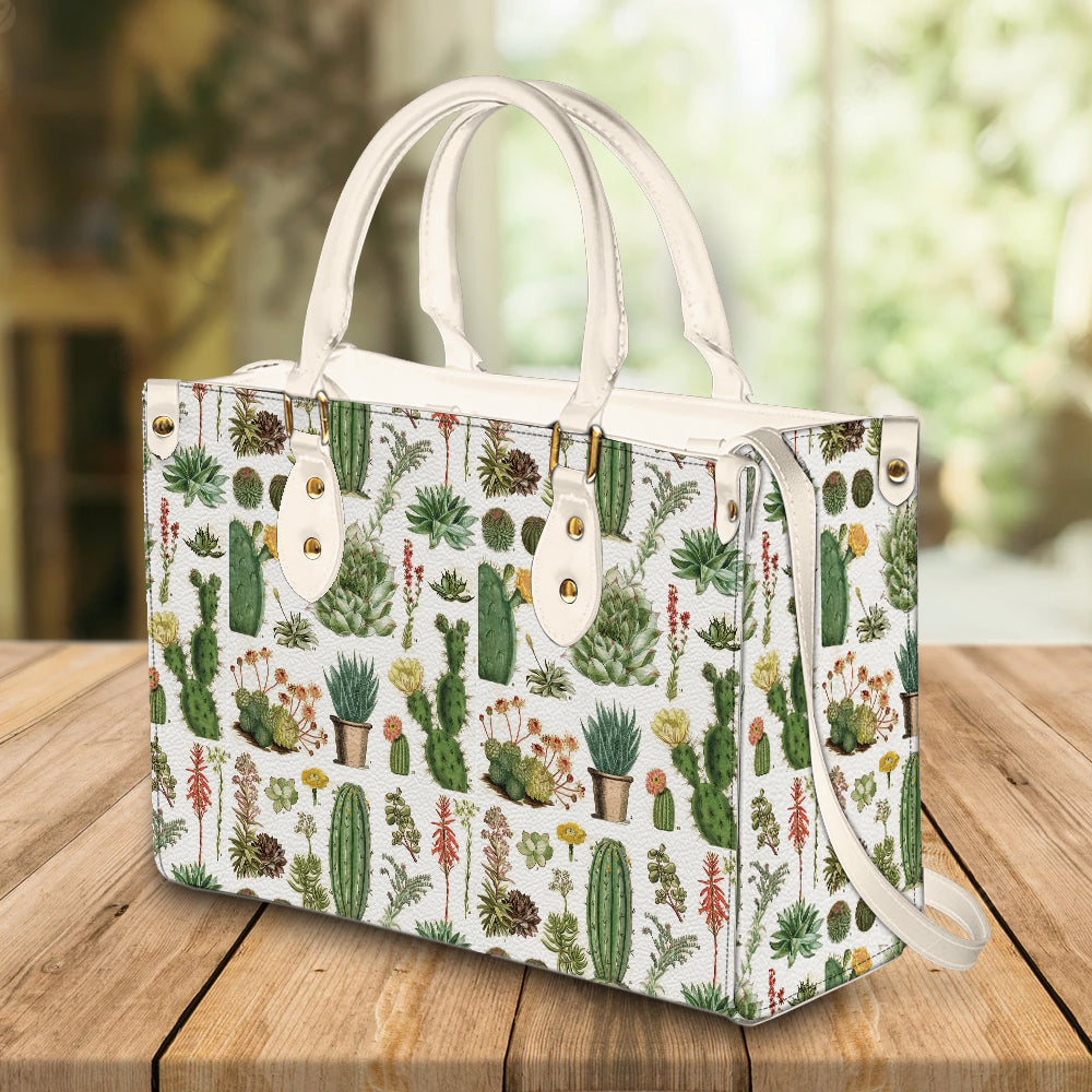 litzzy Personalized Cactus Purse Leather Bag Handbag For Women leather bag   