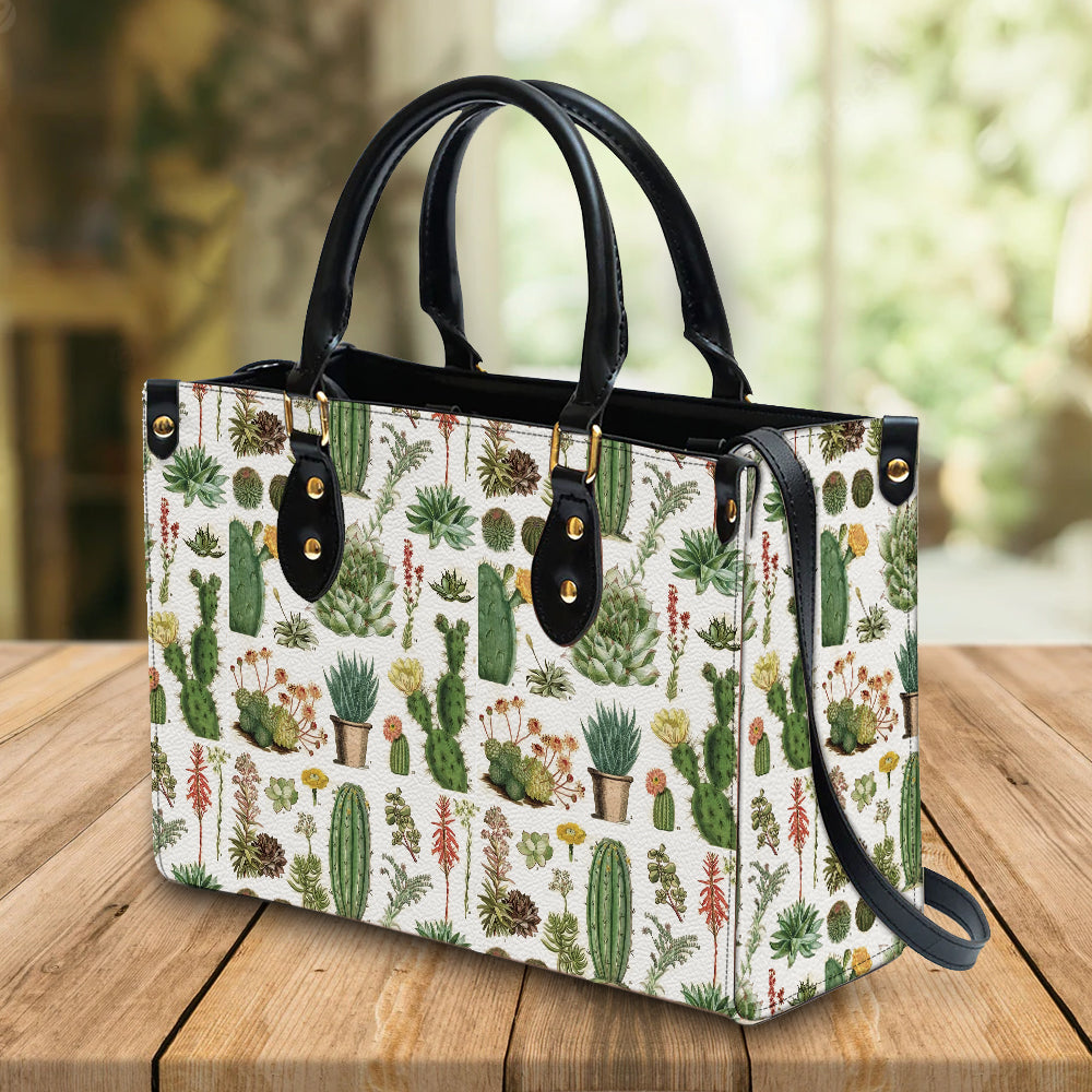 litzzy Personalized Cactus Purse Leather Bag Handbag For Women leather bag   