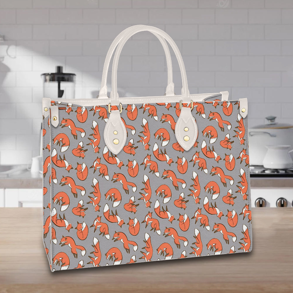 litzzy Personalized Cute Fox Purse Leather Bag Handbag For Women leather bag   