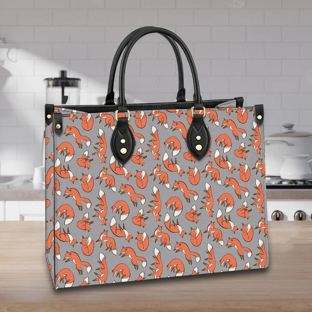 litzzy Personalized Cute Fox Purse Leather Bag Handbag For Women leather bag   