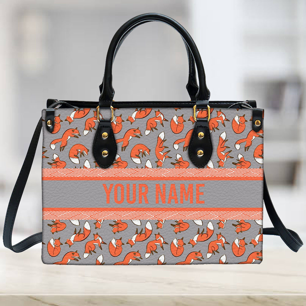 litzzy Personalized Cute Fox Purse Leather Bag Handbag For Women leather bag   