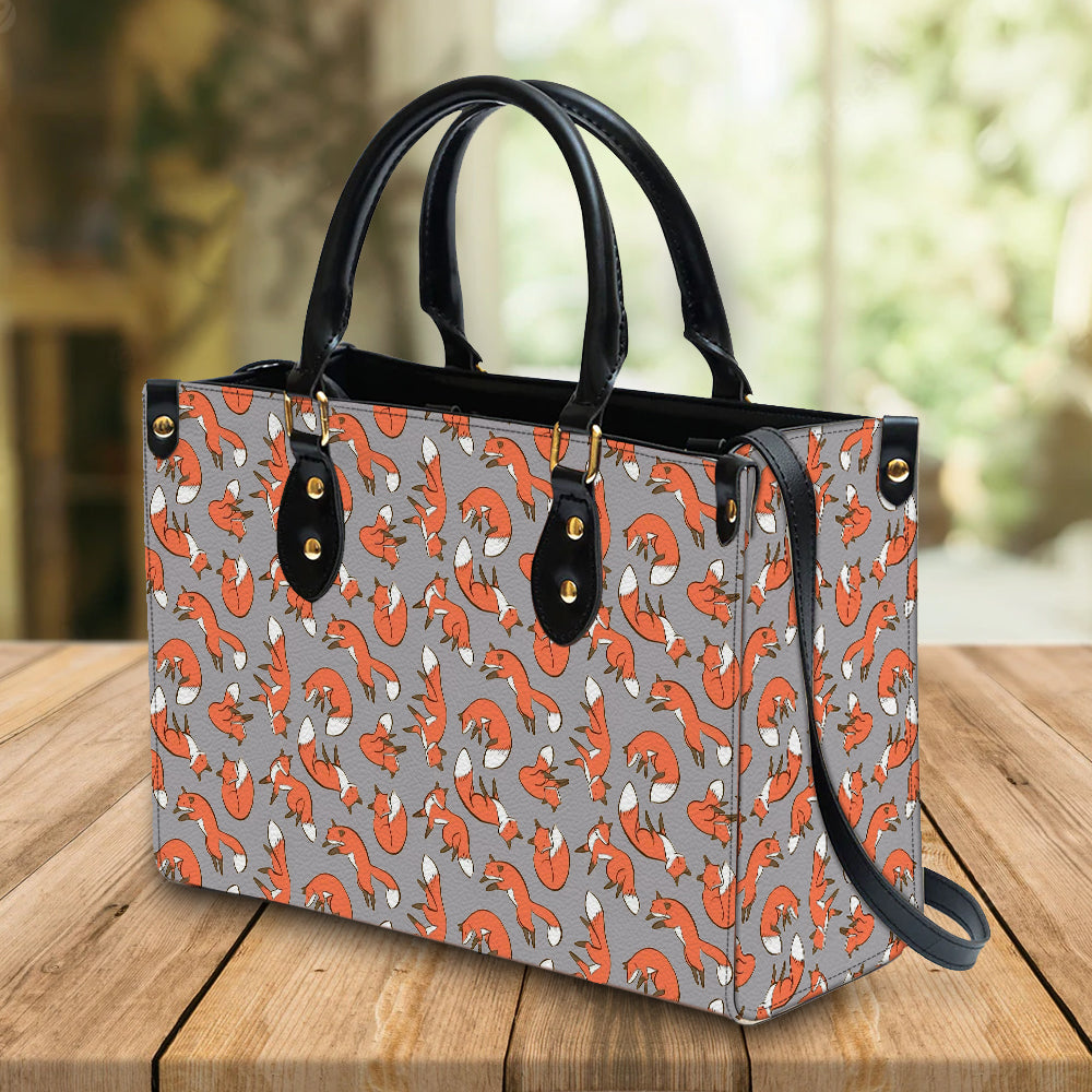 litzzy Personalized Cute Fox Purse Leather Bag Handbag For Women leather bag   