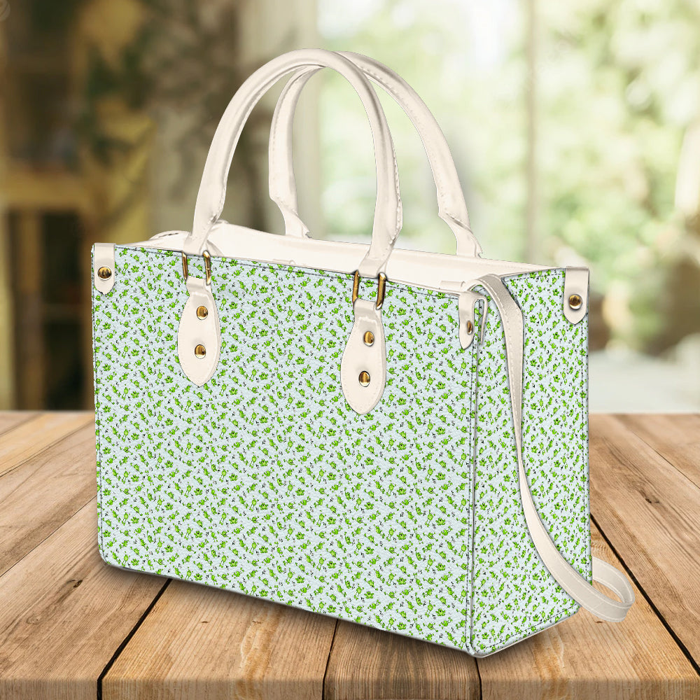 litzzy Personalized Green Frog Purse Leather Bag Cute Handbag For Women leather bag   