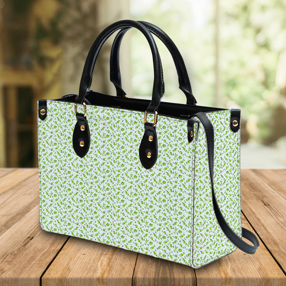 litzzy Personalized Green Frog Purse Leather Bag Cute Handbag For Women leather bag   