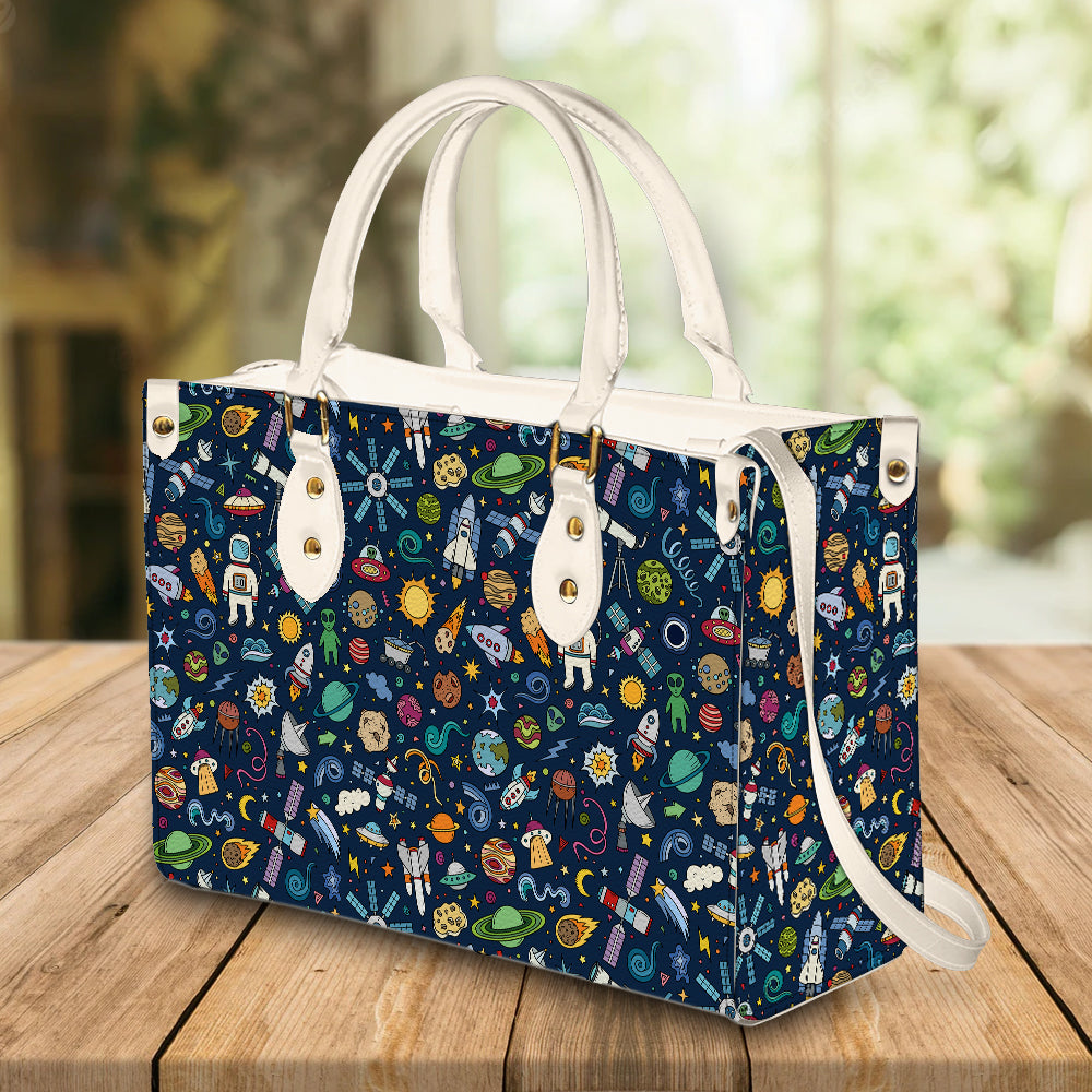 litzzy Personalized Astronaut Purse Leather Bag Handbag For Women leather bag   
