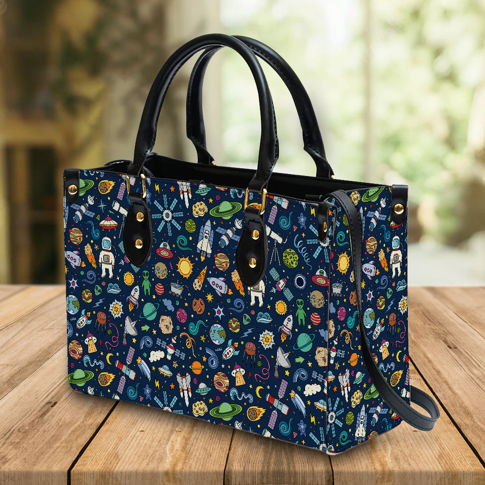 litzzy Personalized Astronaut Purse Leather Bag Handbag For Women leather bag   
